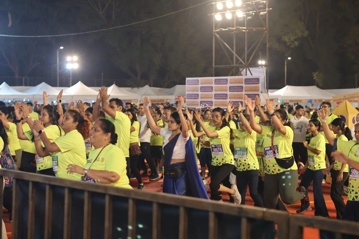 Finish-area moment from Malad Walkathon